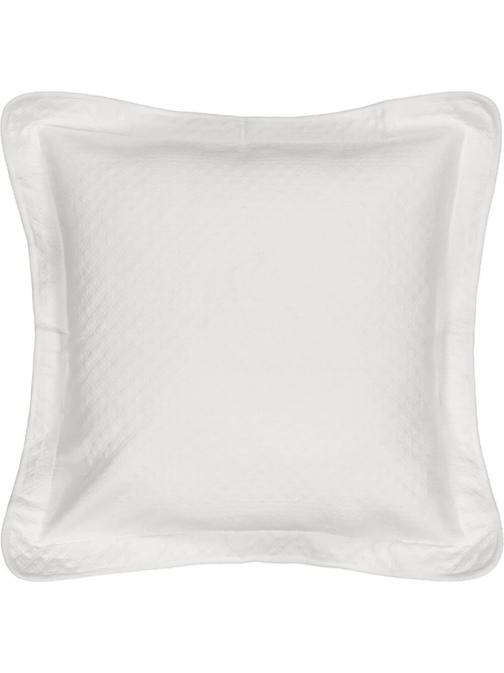 Modern Farmhouse Floral Decorative Pillowcase, 100% Cotton Euro Sham, White